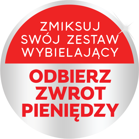 Zmiksuj swój zestaw wybielający i odbierz zwrot pieniędzy